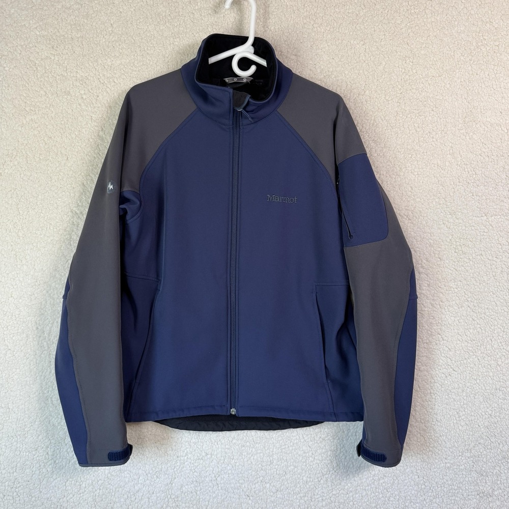 Marmot Jacket Mens Large Softshell Windproof Fleece Lined‎ Outdoor Hiking